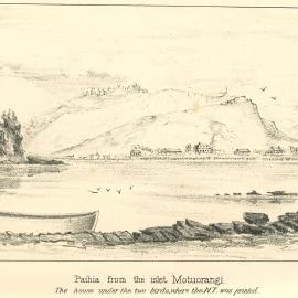 Paihia from the islet Motuorangi