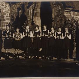 St Mary's Church New Plymouth Hand Bellringers, November 1947