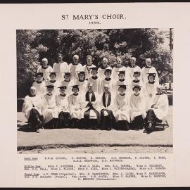 St Mary's New Plymouth Choir 1901
