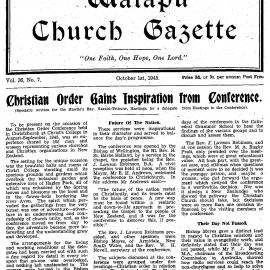The Waiapu Church Gazette: 1st October 1945