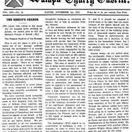 The Waiapu Church Gazette: 1st November 1931