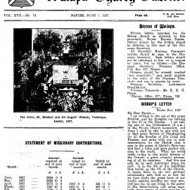 The Waiapu Church Gazette: 1st June 1927
