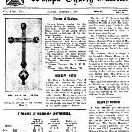 The Waiapu Church Gazette: 1st October 1927