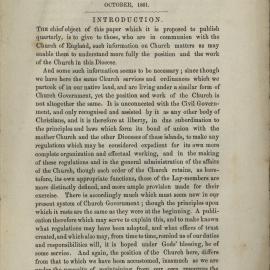 The Church Quarterly, Christchurch: October 1861 Vol. 01 No. 01