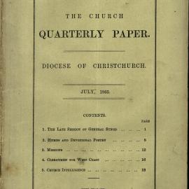 The Church Quarterly, Christchurch: July 1865 Vol. 04 No. 03