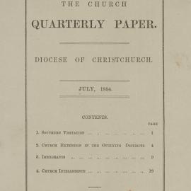 The Church Quarterly, Christchurch: July 1864 Vol. 03 No. 03