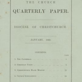 The Church Quarterly, Christchurch: January 1865 Vol. 04 No. 01