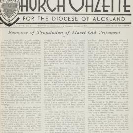 Church Gazette, Auckland: August 1938