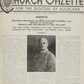 Church Gazette, Auckland: November 1938