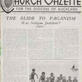 Church Gazette, Auckland: February 1939