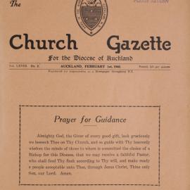 Church Gazette, Auckland: February 1940