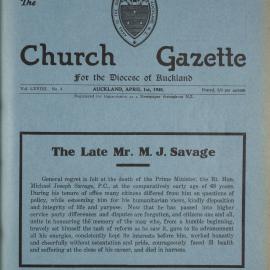 Church Gazette, Auckland: April 1940