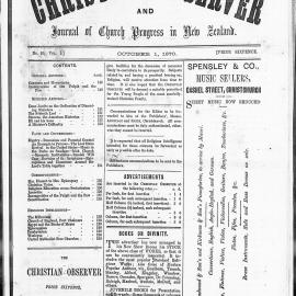 The Christian Observer: 1st October 1870
