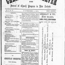 The Christian Observer: 1st November 1870