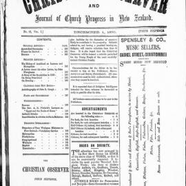 The Christian Observer: 1st December 1870