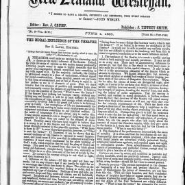 The New Zealand Wesleyan: 1st June 1883