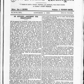 The New Zealand Wesleyan: 1st October 1883