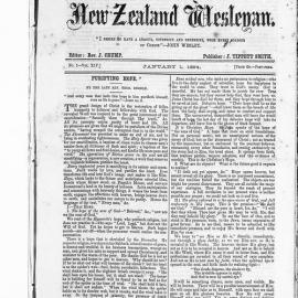 The New Zealand Wesleyan: 1st January 1884