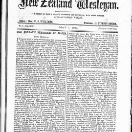 The New Zealand Wesleyan: 1st May 1884