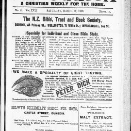 The Outlook: 27th March 1909