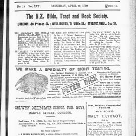 The Outlook: 10th April 1909