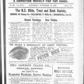 The Outlook: 13th November 1909