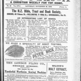 The Outlook: 20th November 1909