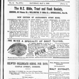 The Outlook: 1st May 1909