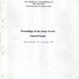 Proceedings of the General Synod: 42nd General Synod, 1976