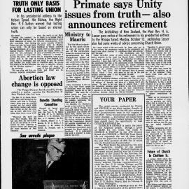 Church & People: 30th October 1970