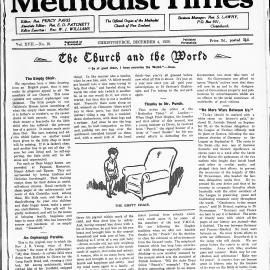 The New Zealand Methodist Times: 4th December 1926
