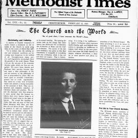 The New Zealand Methodist Times: 12th February 1927
