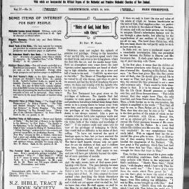 The New Zealand Methodist Times: 18th April 1914