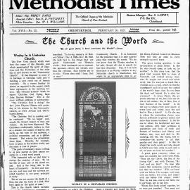 The New Zealand Methodist Times: 26th February 1927