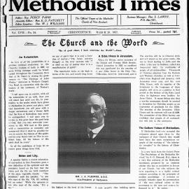 The New Zealand Methodist Times: 26th March 1927