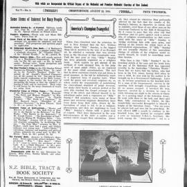The New Zealand Methodist Times: 22nd August 1914