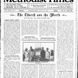 The New Zealand Methodist Times: 30th July 1927