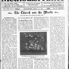 The New Zealand Methodist Times: 13th August 1927