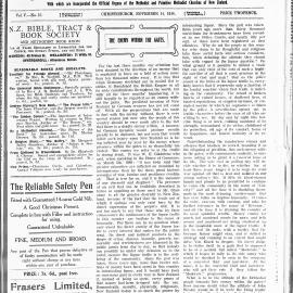 The New Zealand Methodist Times: 14th November 1914