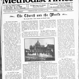The New Zealand Methodist Times: 22nd October 1927