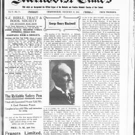 The New Zealand Methodist Times: 12th December 1914