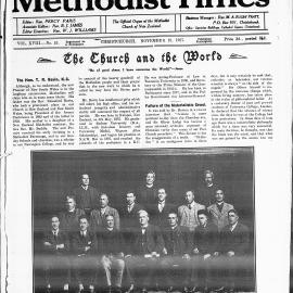The New Zealand Methodist Times: 19th November 1927