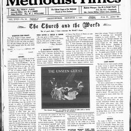 The New Zealand Methodist Times: 3rd December 1927