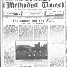 The New Zealand Methodist Times: 27th August 1938