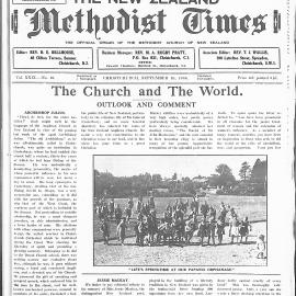 The New Zealand Methodist Times: 10th September 1938