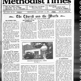The New Zealand Methodist Times: 14th January 1928