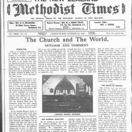 The New Zealand Methodist Times: 22nd October 1938