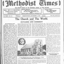 The New Zealand Methodist Times: 5th November 1938