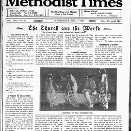The New Zealand Methodist Times: 7th April 1928