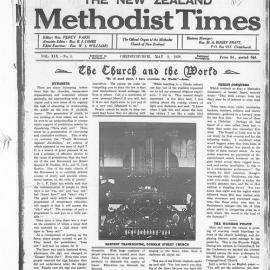 The New Zealand Methodist Times: 5th May 1928